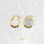 Candongas Clau Doble 1.15gr / 1.3cm / Oro Amarillo 18K