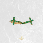 Candongas Cruz 2.25gr / 1.5cm / Oro Amarillo 18K %