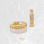 Candongas Carril 1.3gr / 1cm / Oro Amarillo 18K